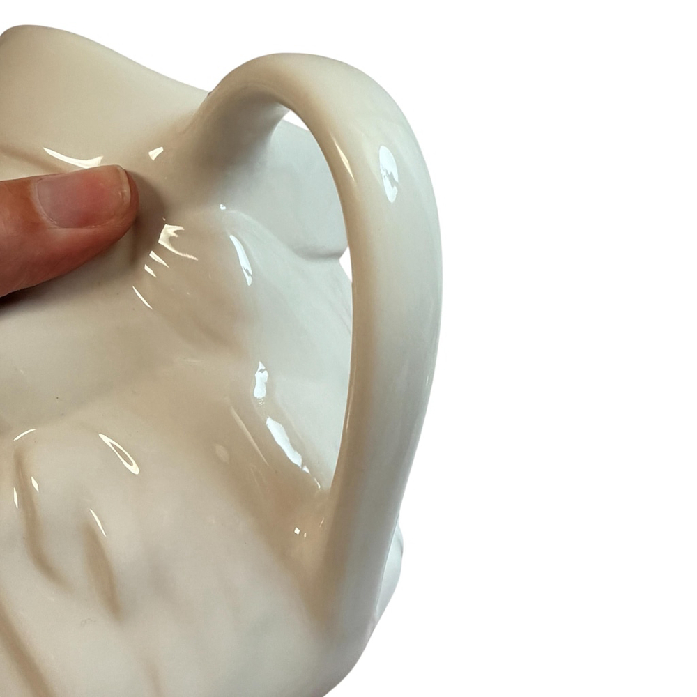 Vintage Pfaltzgraff Santa Face Mug USA Christmas Holly Ceramic Coffee Cup - Picture 6 of 15